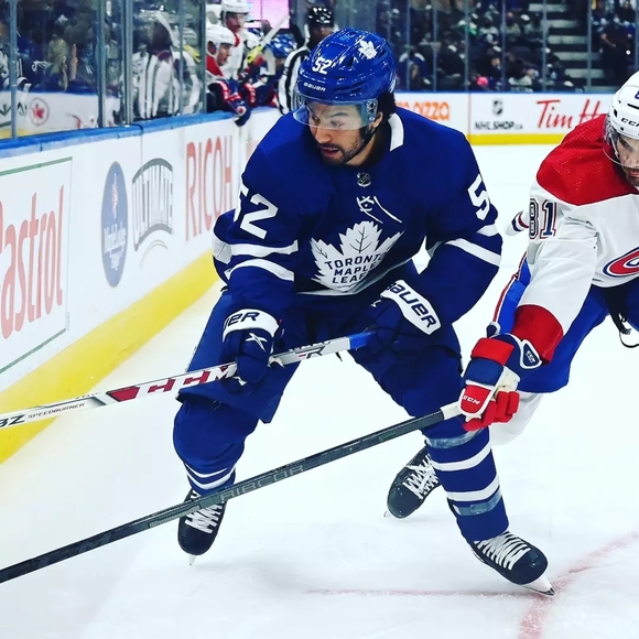 Size Adult 52 Adidas Josh Ho-Sang Toronto Maple Leafs Blue NHL Hockey Jersey - Picture 9 of 9